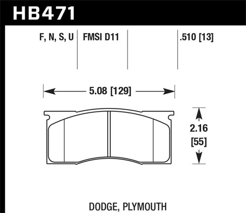 Hawk HPS Street Brake Pads HB471F.510