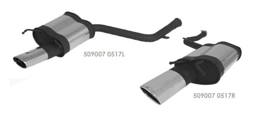 Remus 2007 Mercedes C-Class W204 Sedan Axle Back Exhaust 509107 0517L
