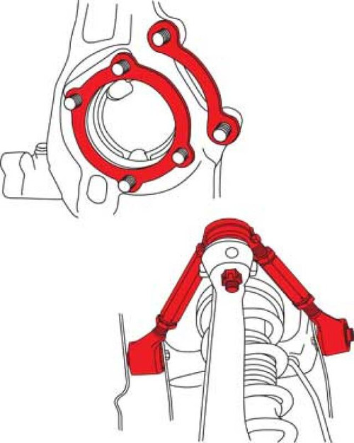 SPC Performance 03-08 Nissan 350Z/03-07 Infiniti G35 Front Adjustable Control Arms 73000