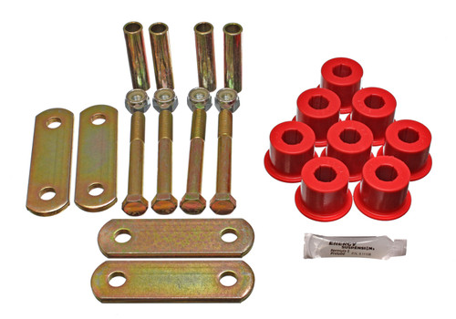 Energy Suspension Gm Heavy Duty Shackle Set - Red 3.2135R