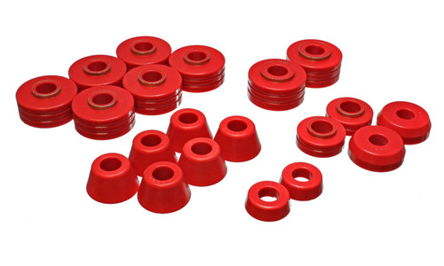 Energy Suspension Fd Bronco Body Mount Set - Red 4.4102R