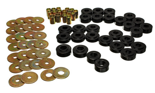 Energy Suspension Rr Spring Frame Shackle Kit - Black 4.2127G