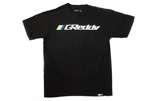GReddy OG Logo Tee (w/ Three Stripes) - Black 2X-Large