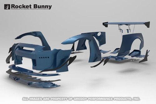 GReddy Rocket Bunny R35 V2 Front Fender Canards