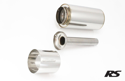 GReddy Universal 51mm Stainless Steel RS Tip w/ 105mm Tip Silencer