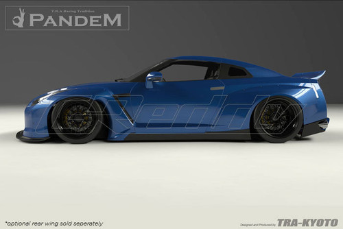 GReddy 09+ Nissan GT-R R35 Pandem Rear Side Diffuser Dry Carbon (Special Order)
