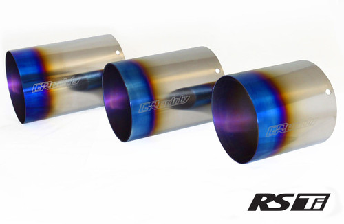 GReddy Burnt Titanium Tip 115mm Diameter 170mm Length (for Revolution RS/RS-TI/RS-Race)