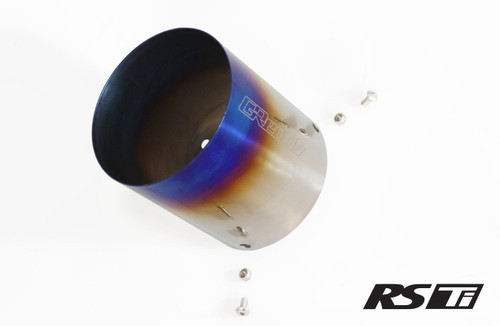 GReddy Burnt Titanium Tip 115mm Diameter 170mm Length (for Revolution RS/RS-TI/RS-Race)