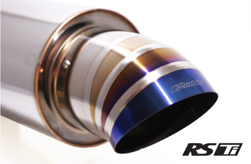 GReddy Burnt Titanium Turndown Tip 115mm Diameter 150mm Length (for Revolution RS / RS-TI / RS-Race)
