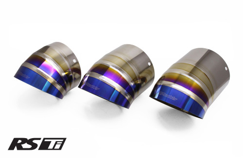 GReddy Burnt Titanium Turndown Tip 115mm Diameter 170mm Length (for Revolution RS / RS-TI / RS-Race)