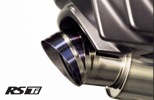 GReddy Burnt Titanium Turndown Tip 115mm Diameter 170mm Length (for Revolution RS / RS-TI / RS-Race)
