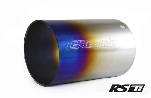 GReddy Burnt Titanium Tip (105mm Dia/150mm Length) for Revolution RS/RS-TI/RS-Race