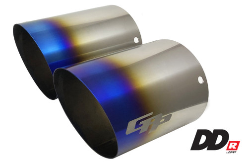 GReddy DD-R Burnt Titanium Tips L=150mm (Pair)