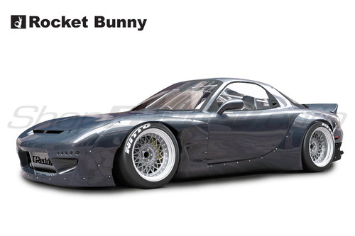 GReddy 92-02 Mazda RX-7 Rocket Bunny FD3S Duck-Tail Wing V2