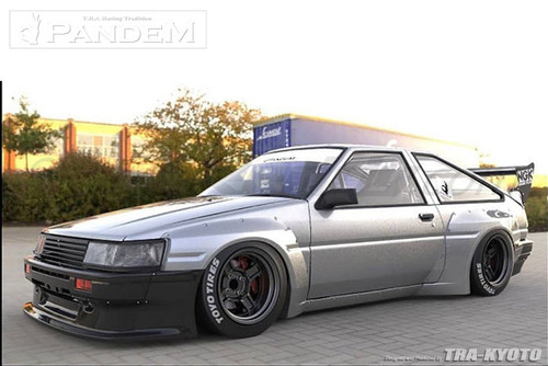 GReddy Pandem AE86 1984-1987 Toyota Corolla Levin Side Skirt - **Special Order No Cancellations**