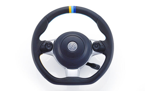 GReddy All-Leather Steering Wheel w/ TRUST 3 Colored Stitching for ZN6 / ZC6