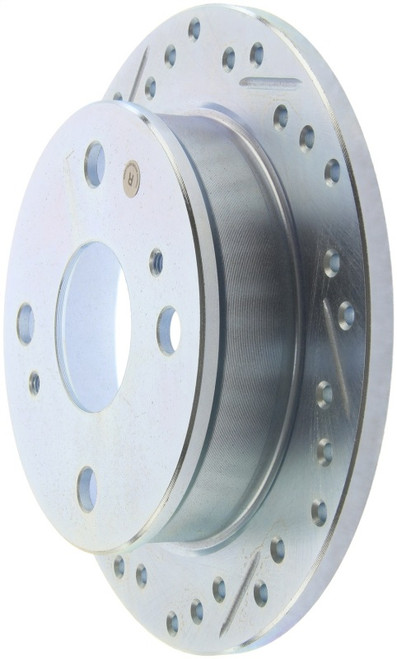 Stoptech 85-87 Toyota Corolla Drilled/Slotted Disc Brake Rotor - Right