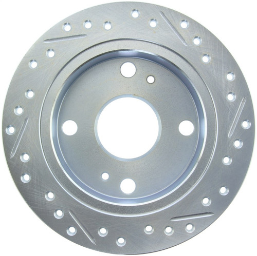 Stoptech 85-87 Toyota Corolla Drilled/Slotted Disc Brake Rotor - Right