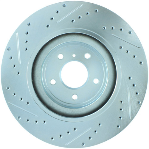 StopTech Select Sport Nissan Slotted and Drilled Front Left Rotor