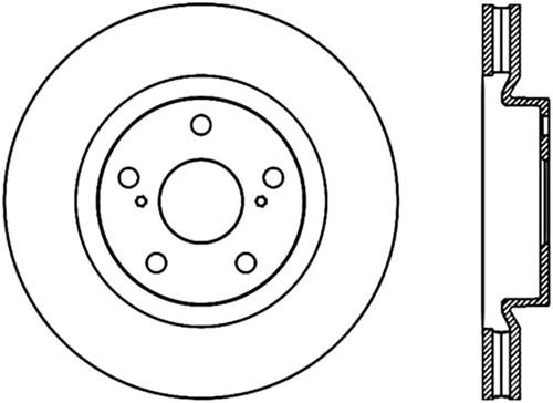 Stoptech 07 Lexus ES350 / 09 Pontiac Vibe / 09 Toyota Matrix Front CRYO-STOP Brake Rotor