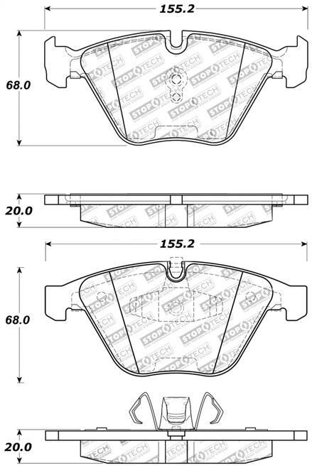 StopTech Performance Brake Pads 309.12600
