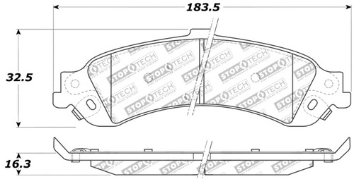StopTech Performance Brake Pads 309.08340