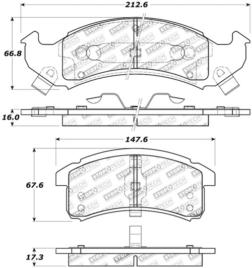 StopTech Performance Brake Pads 309.06230