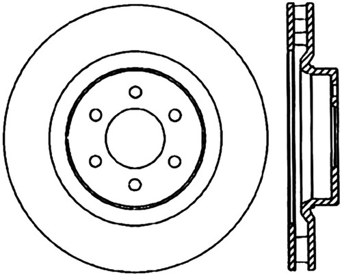 StopTech Drilled Sport Brake Rotor 128.63036R