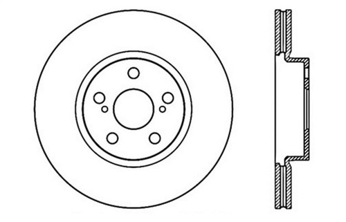 StopTech Drilled Sport Brake Rotor 128.44160L