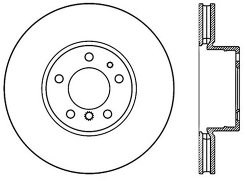 StopTech Drilled Sport Brake Rotor 128.34031R