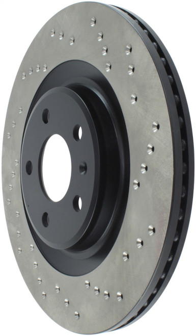 StopTech 12 Audi S4 Rear Left Drilled Rotor