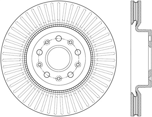 StopTech 14-18 Cadillac CTS Cryo-Stop Front Premium Rotor