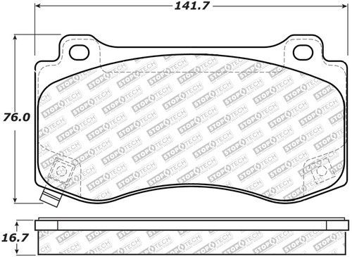 StopTech Street Select Brake Pads - Rear 305.11490