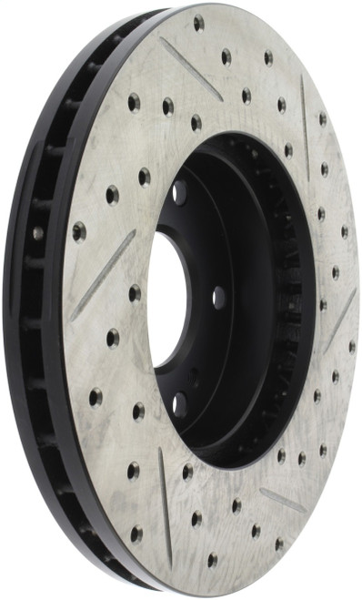 StopTech Power Slot 6/89-96 Nissan 300ZX Slotted & Drilled Right Front Rotor