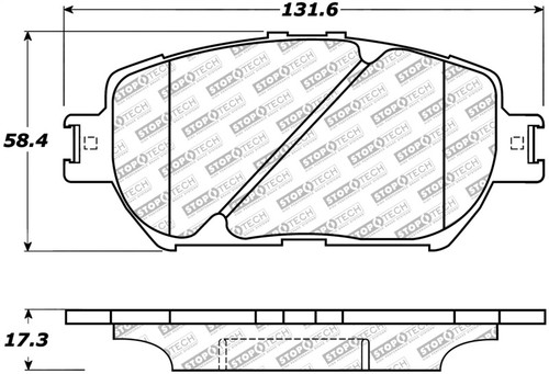 StopTech Street Select Brake Pads - Rear 305.09080