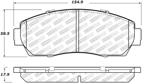 StopTech Street Select Brake Pads - Rear 305.15210