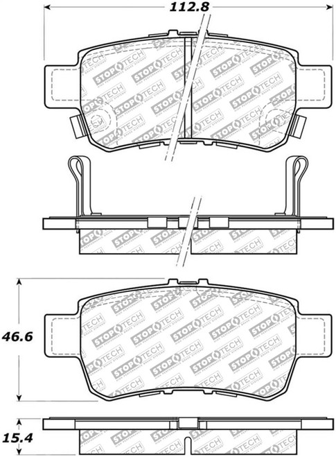 StopTech Street Select Brake Pads - Front/Rear 305.10880
