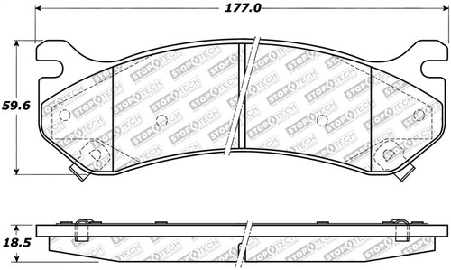 StopTech Street Select Brake Pads - Front 305.07850