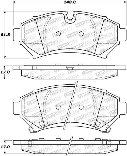 StopTech Street Select Brake Pads - Front 305.07530