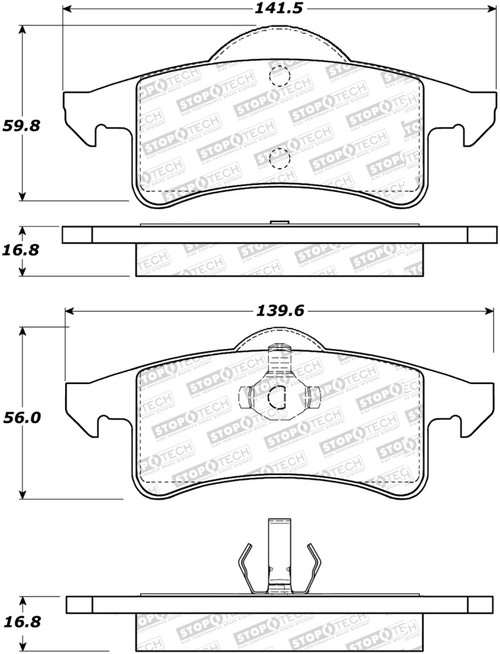 StopTech Street Select Brake Pads 305.07910