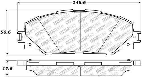 No Longer Available - StopTech Street Select Brake Pads - Front 305.12110