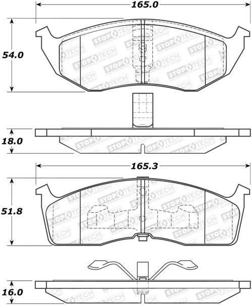 StopTech Street Select Brake Pads 305.07300