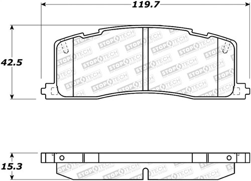 StopTech Street Brake Pads - Front/Rear 308.05010