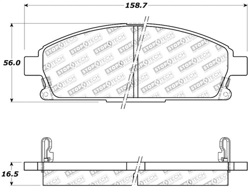 StopTech Sport Brake Pads w/Shims and Hardware - Rear 309.06910