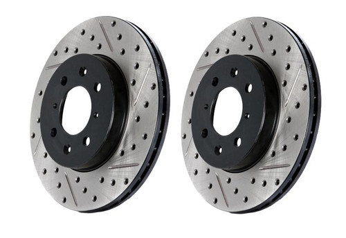 StopTech 11-17 Volkswagen Jetta /Golf / Golf GTI Slotted & Drilled Rear Right Rotor