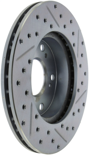 StopTech Select Sport 06-11 Honda Civic DX/EX/LX Slotted and Drilled Right Front Rotor
