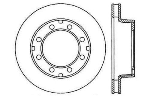 StopTech Slotted & Drilled Sport Brake Rotor 127.65012R