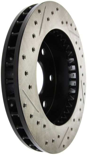 No Longer Available - StopTech 92-00 GMC Suburban 1500 4WD (6 lug) Front Left Slotted & Drilled Rotor