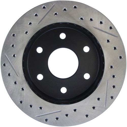 No Longer Available - StopTech 92-00 GMC Suburban 1500 4WD (6 lug) Front Left Slotted & Drilled Rotor