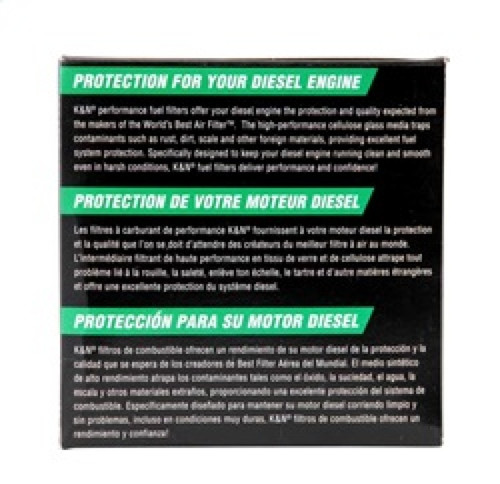 K&N 03-09 Dodge Ram 5.9L L6 Diesel 3.375in OD x 3.969in L Fuel Filter